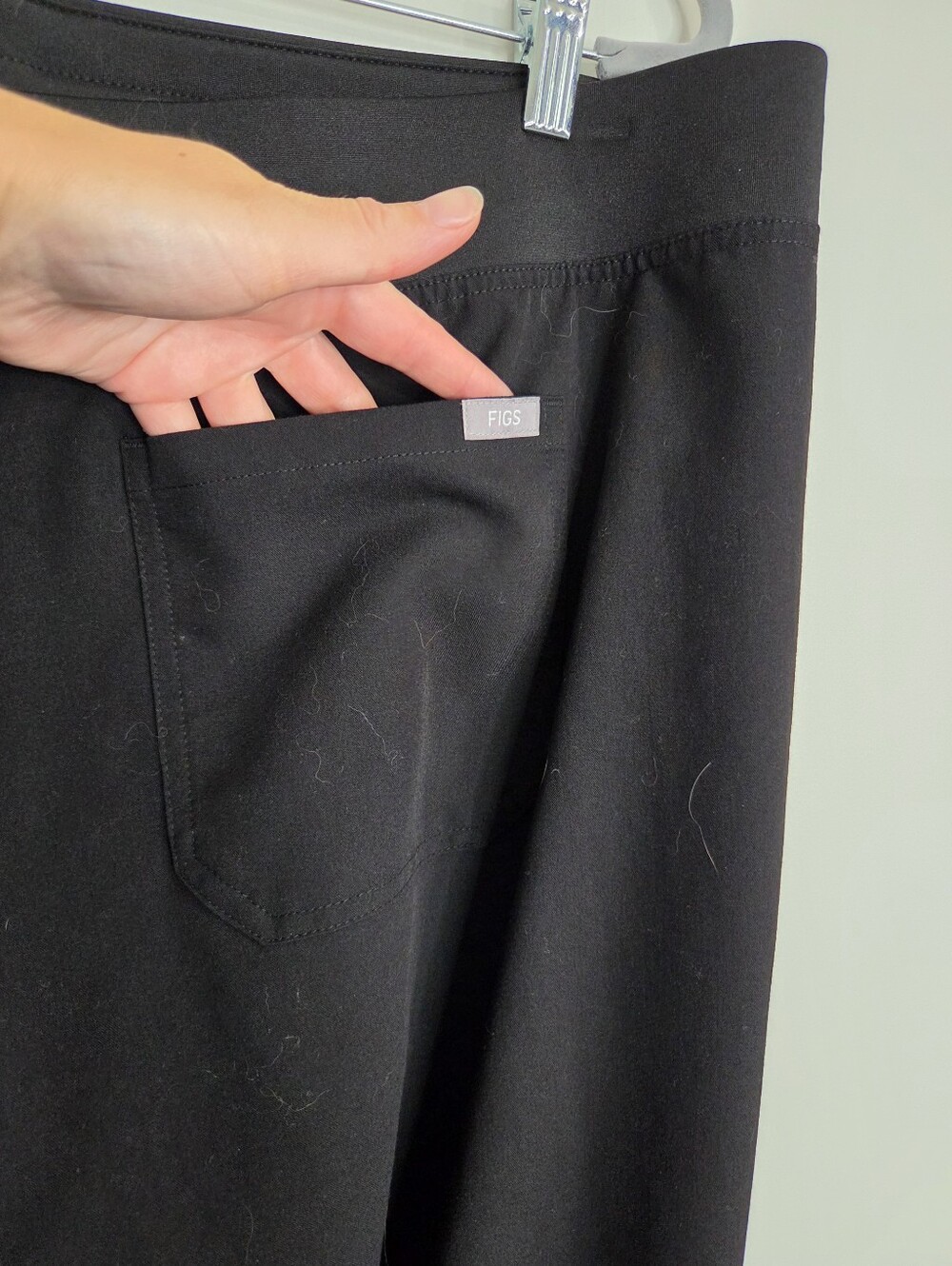 Figs Livingston Black High-Rise Straight-Leg Scrub Pant Size XXL - Picture 12 of 16